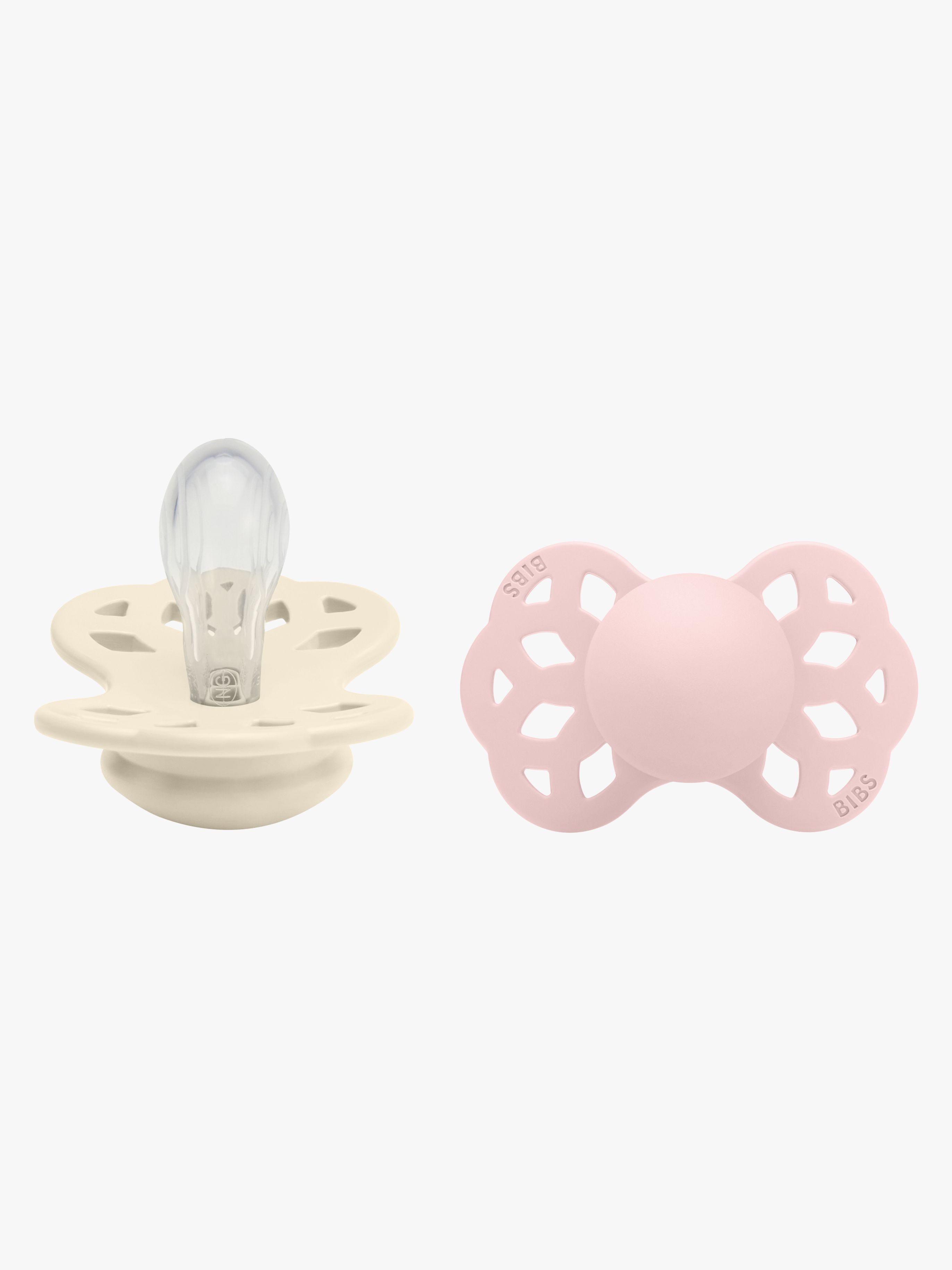 BIBS Infinity Napp 2-pack Stl 1 Symmetrical, Ivory/Blossom