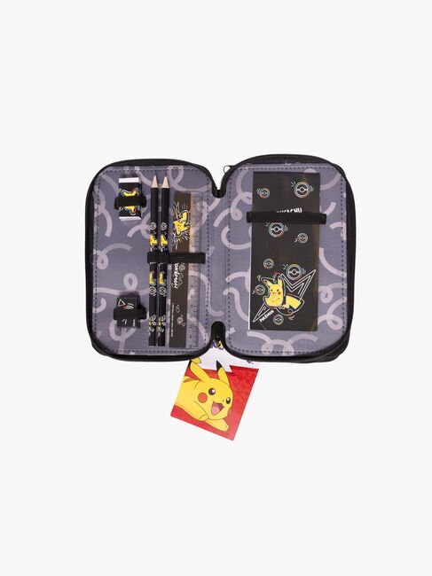 Pokémon  Neon Dubbelpennfodral, Svart