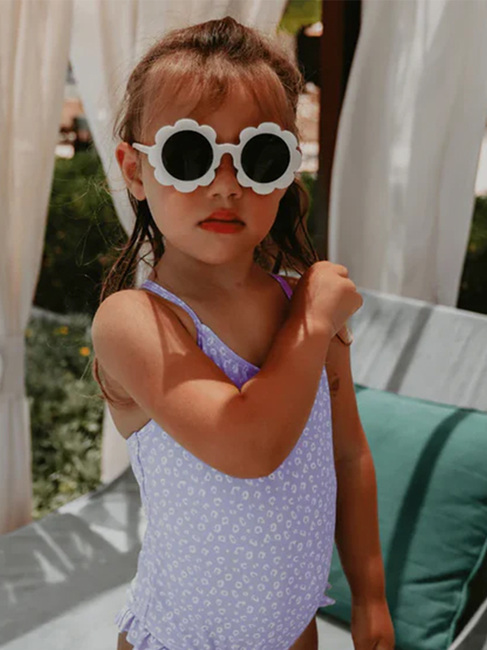 Swim Essentials Baddräkt, Lila Leopard