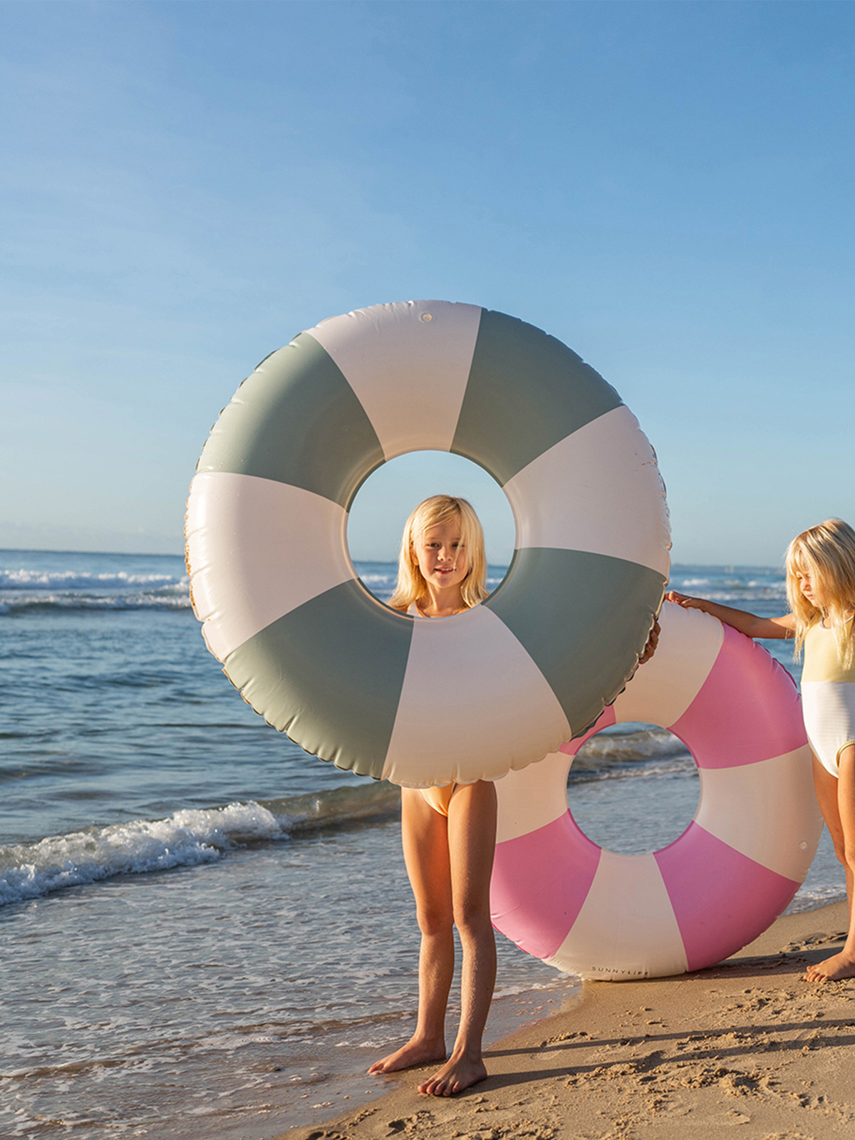 SUNNYLiFE Badring, The Vacay Olive Stripe