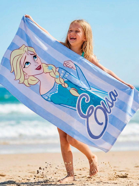 Disney Frozen Strandhandduk, Ljusblå