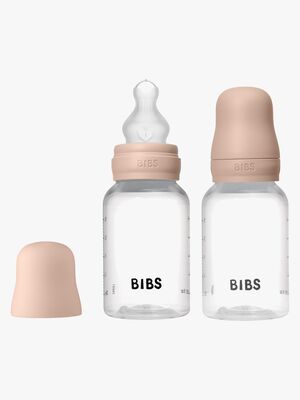 BIBS Slow Flow Nappflaska Silikon 2-Pack 150 ml, Blush