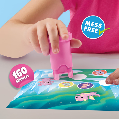 SES Creative Stämpel med Klistermärken Fantasidjur