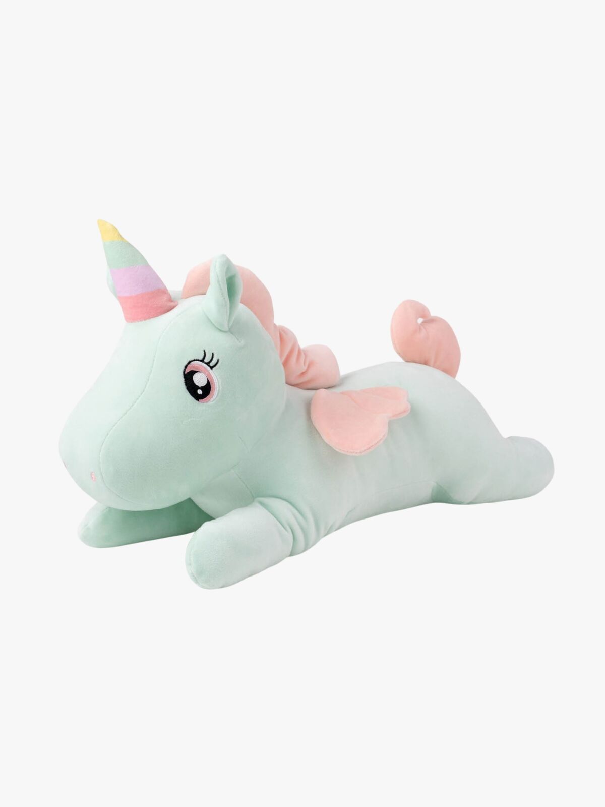 Teddykompaniet Gosedjur Liggande Enhörning 52 cm, Grön