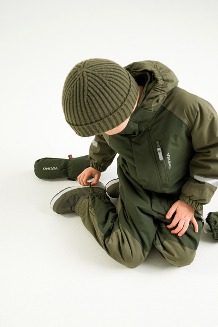 Viking Play Mössa Merinomix, Olive