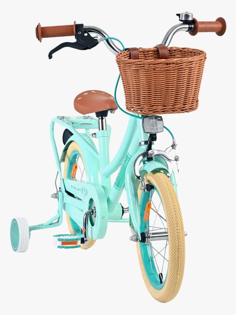 Volare Excellent Cykel med Korg 14 Tum, Grön