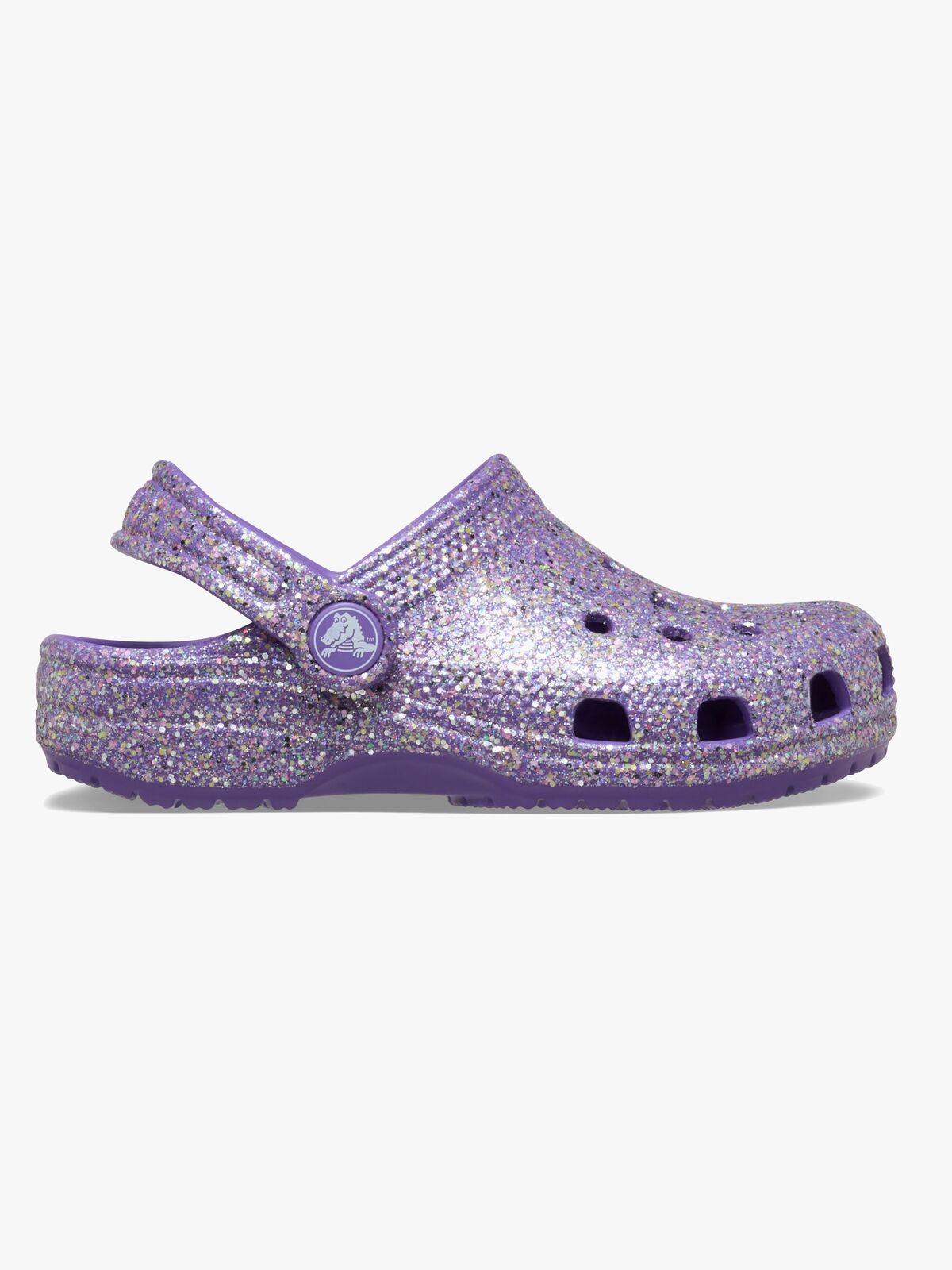 Crocs Classic Fantasy Glitter Kids Tofflor, Lila