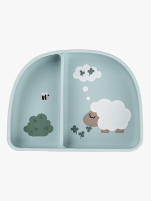 Done By Deer Tiny Farm Delad Tallrik Stick & Stay, Blue