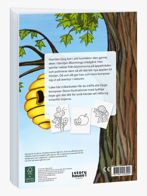 Egmont Kärnan Humlan Djojj Min Första Målarbok