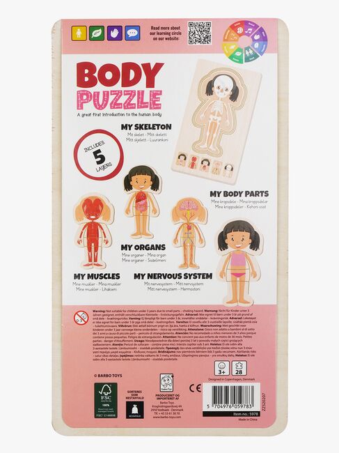 Barbo Toys Kroppspussel, Rosa
