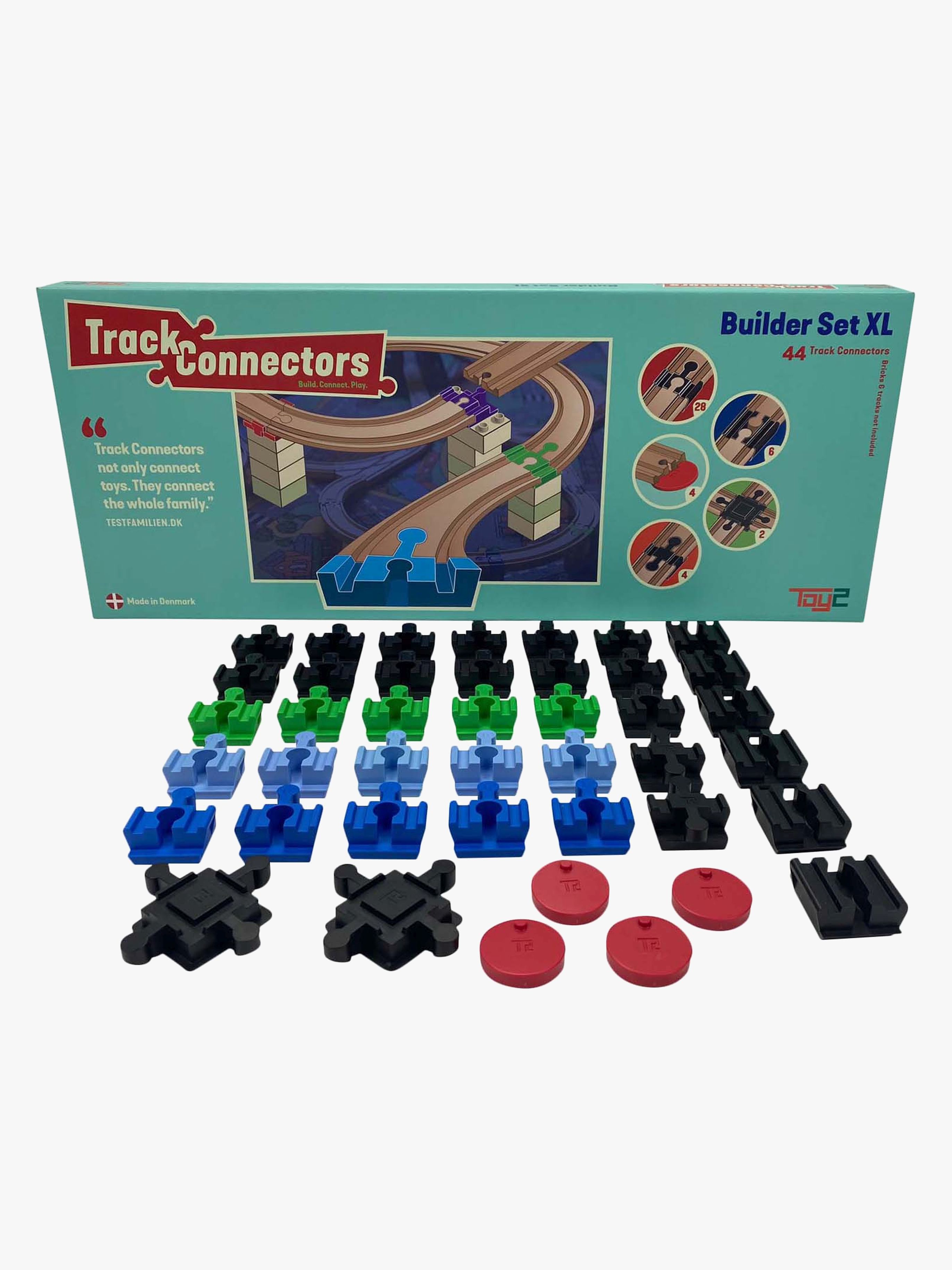 TOY2 Track Connector Builder Set XL Kopplingar, Flerfärgad