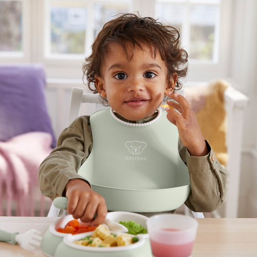 BabyBjörn Haklapp 2-pack, Blekgrön/Blekrosa