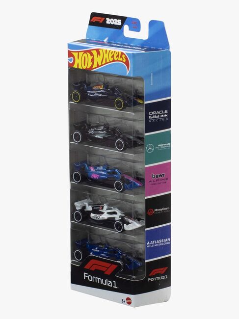 Hot Wheels F1 Bilar Die-Cast 1:64 5-pack