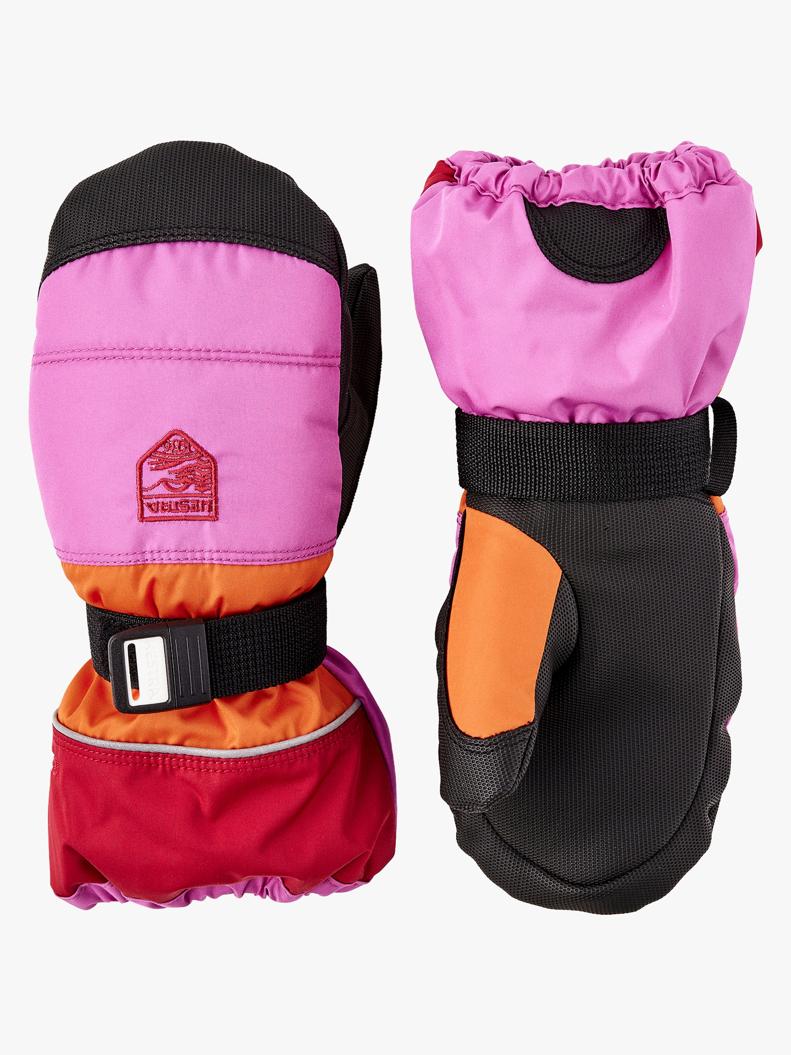 Hestra Kids Czone Vantar, Cerise/Light orange