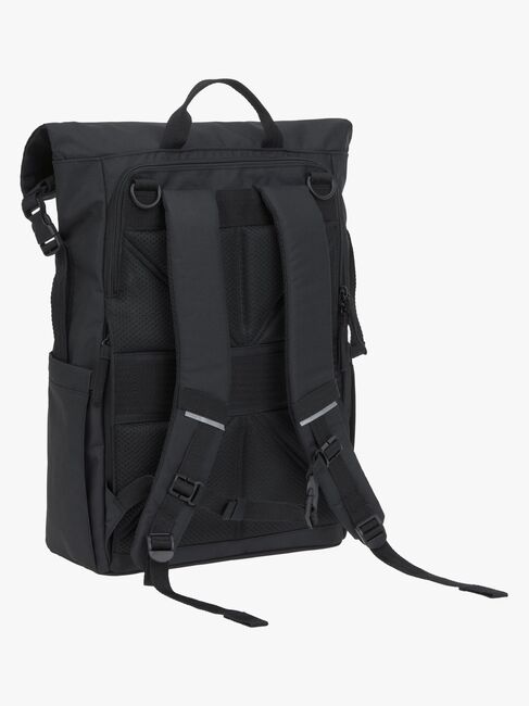 Lässig Outdoor Skötväska Ryggsäck med Rullöppning, Black
