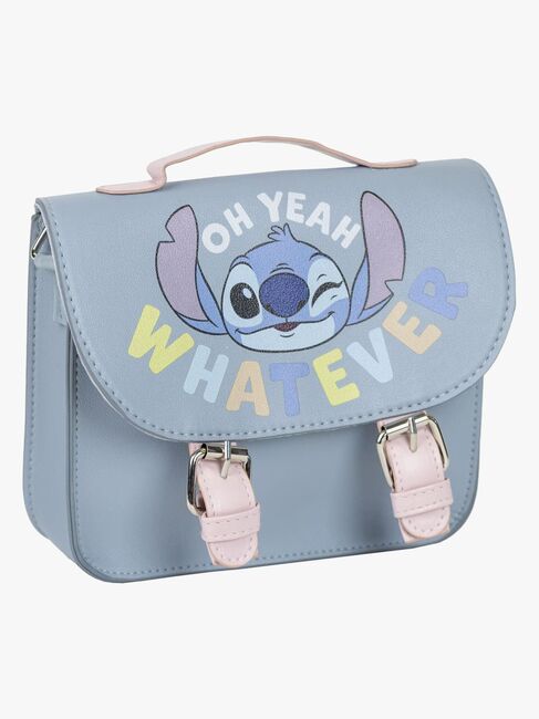 Disney Stitch Satchel Axelremsväska, Ljusblå