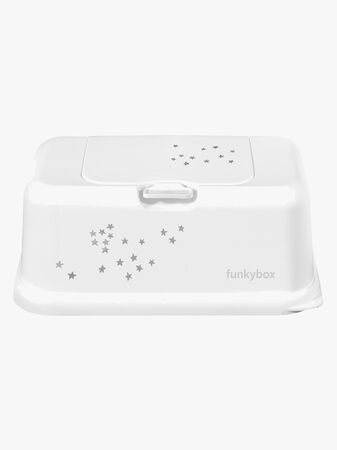 Funkybox Little Stars Förvaringslåda Våtservett, Vit