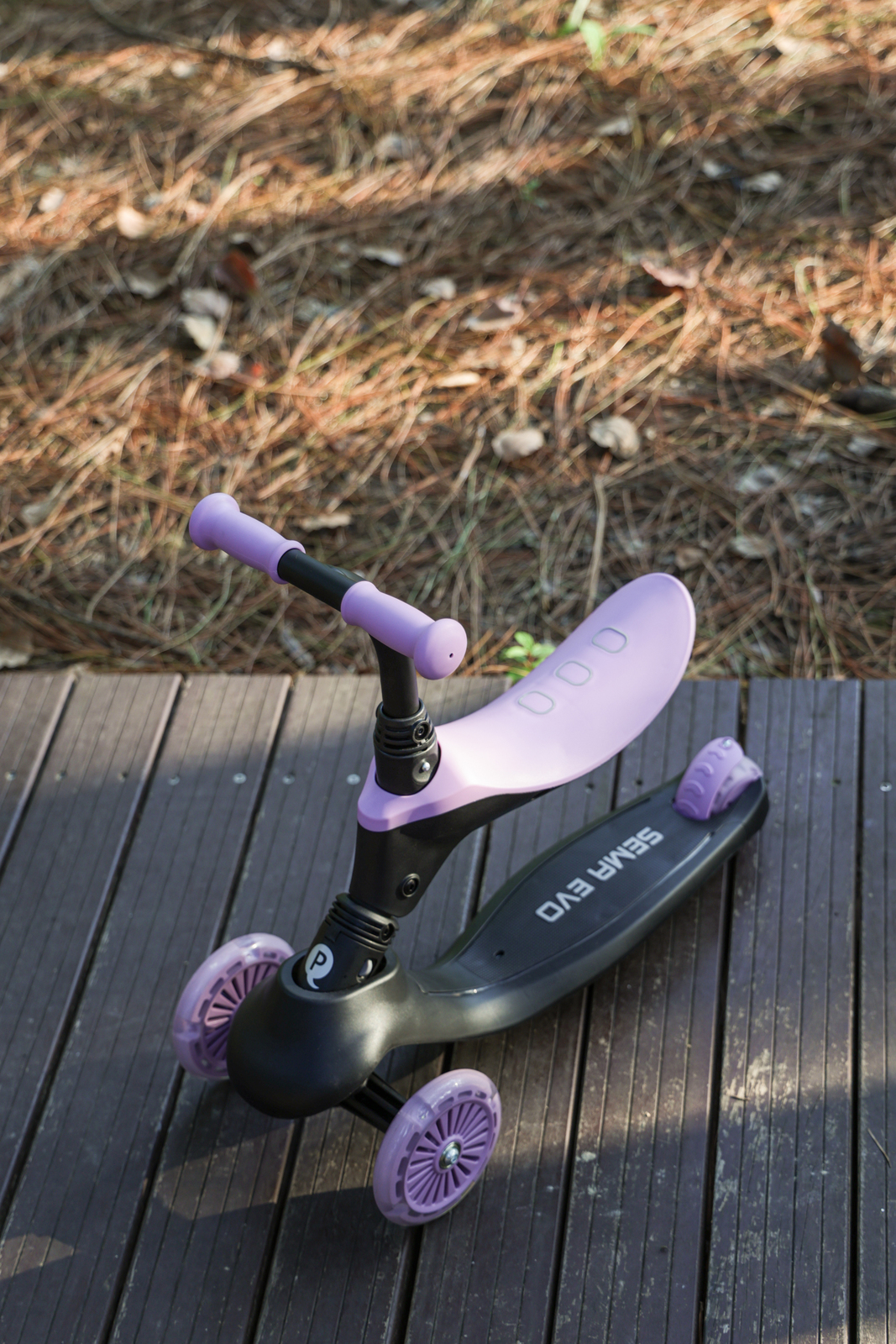 QPlay Sema Evo 5-in-1 3-hjulig Sparkcykel, Violett