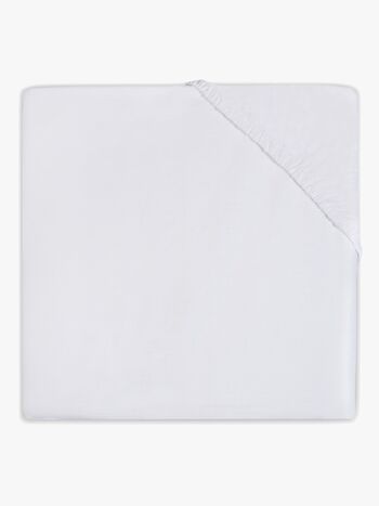 Jollein Dra-på-lakan Bomull 70x140cm, Vit