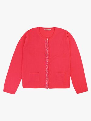 Billieblush Cardigan, Fuschia