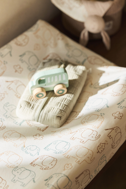 Jollein Skötbäddsöverdrag 50x70cm, Elephant Tales