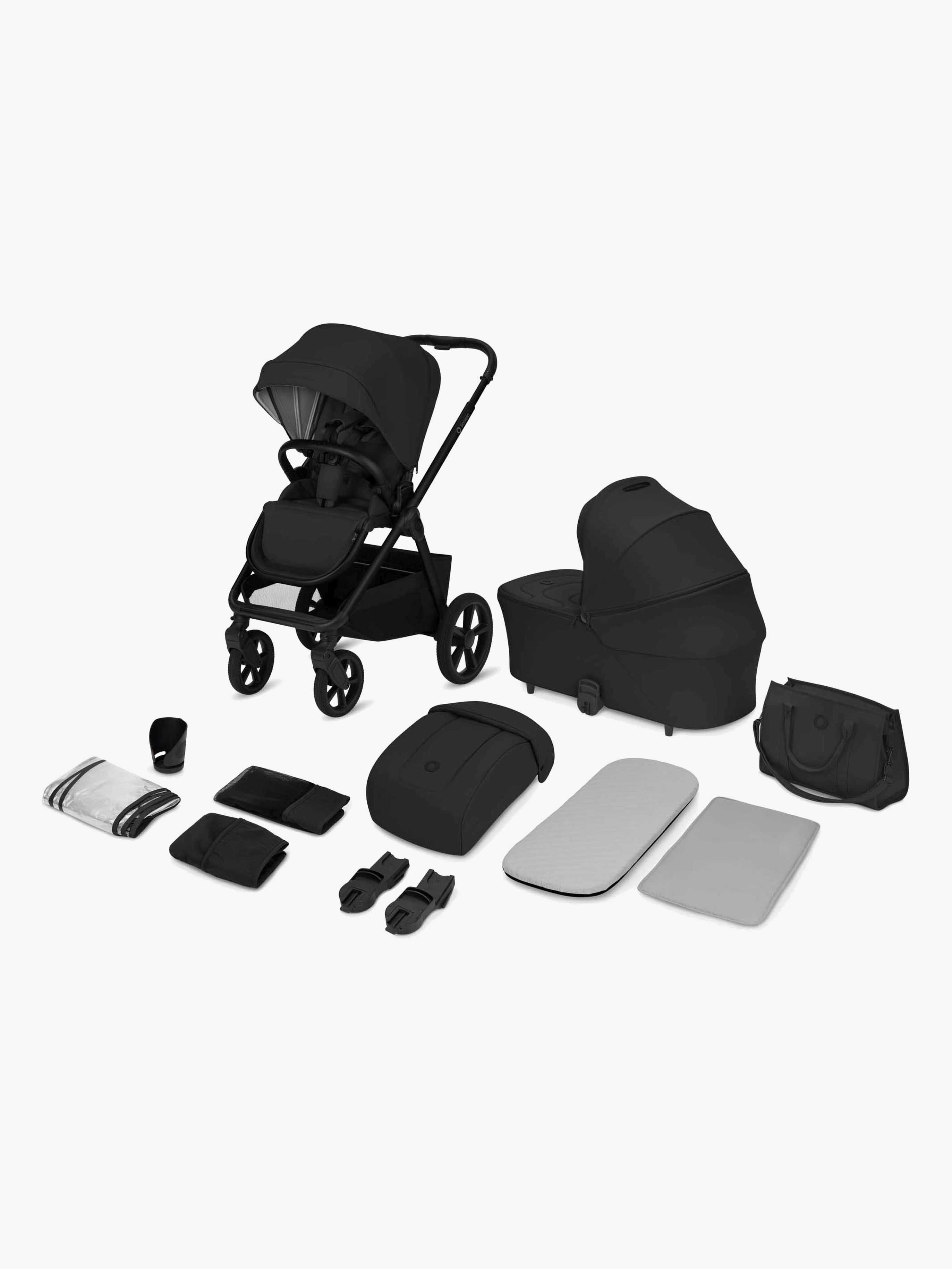 Lionelo CARMINE 2-in-1 Duovagn, Black Onyx