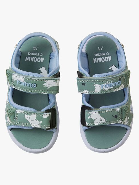 Reima Moomin Bungee Sandaler, Stone Green