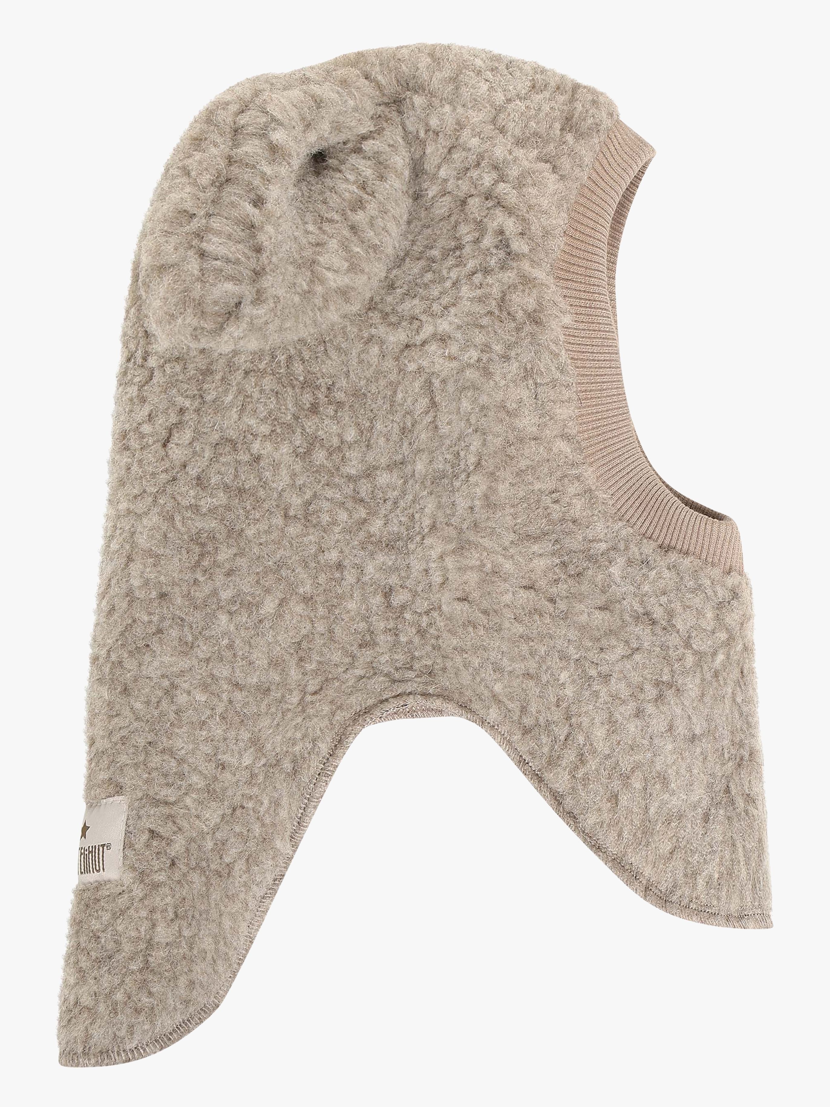 HUTTEliHUT Balaklava Ullteddy Med Öron, Camel Melange, 52
