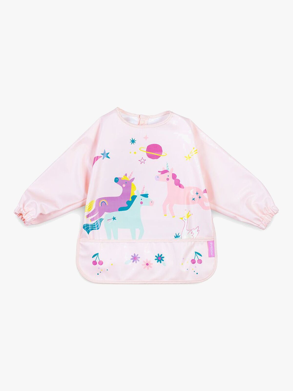 Miniland Långärmad Haklapp med Ficka, Fantacy