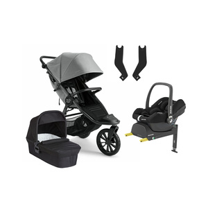 Baby Jogger City Elite 2 Duovagn inkl. Maxi-Cosi CabrioFix & Bas, Pike/Jet