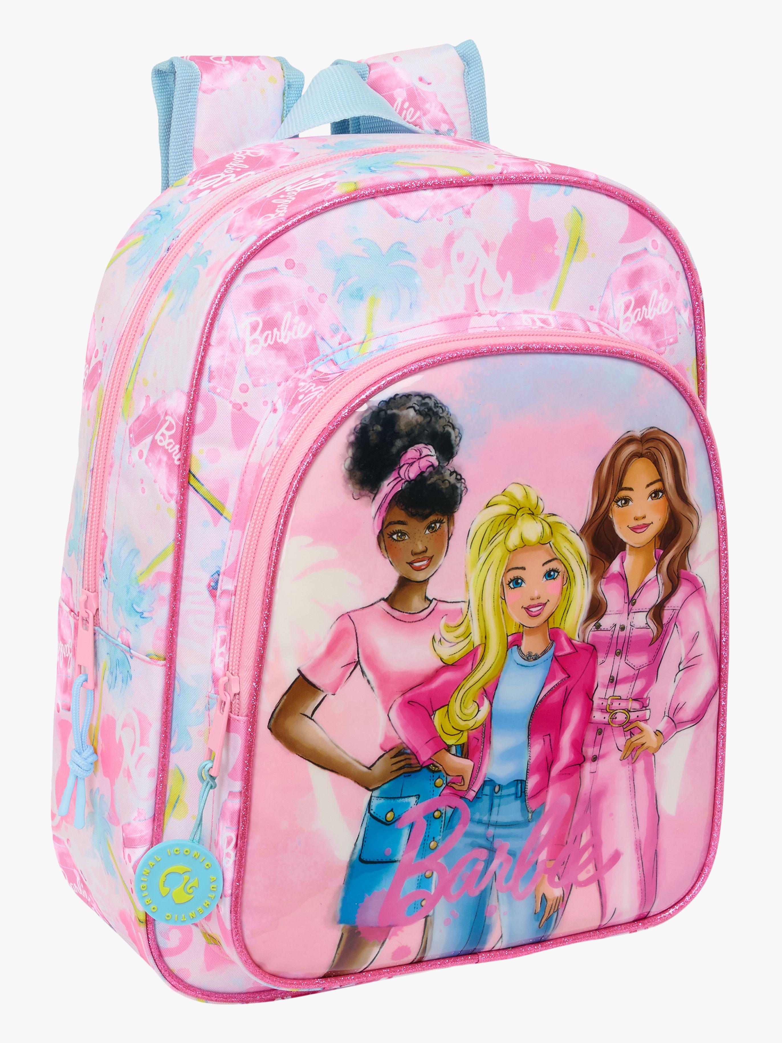 Barbie Small Ryggsäck 10L Painterly, Rosa/ljusblå