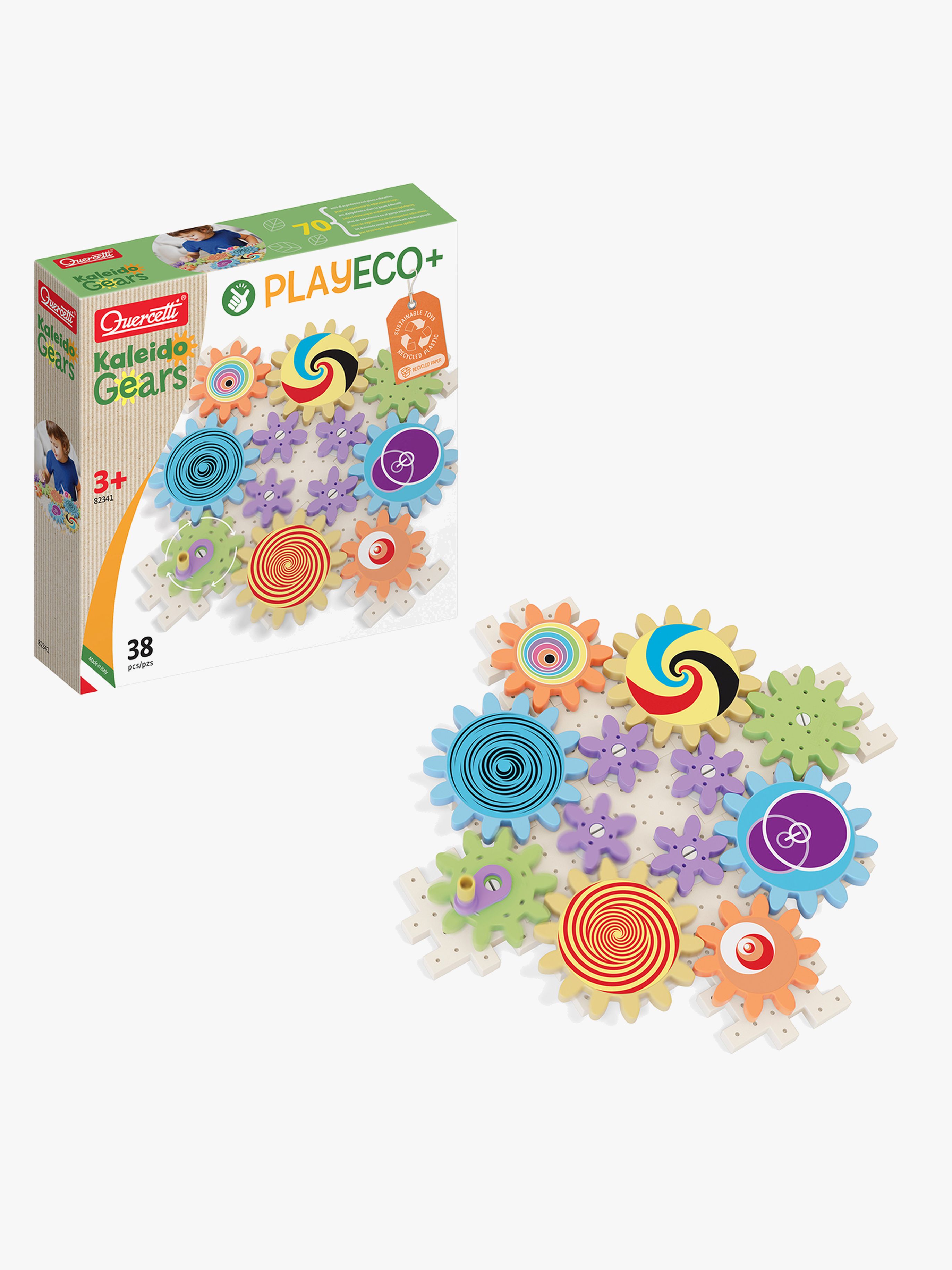 Quercetti Kaleido Kugghjul Konstruktionsspel ECO+