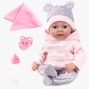 Bayer Design Reborn Baby Docka med Tillbehör Nalle 38 cm