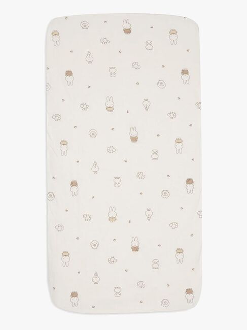 Jollein Dra-på-lakan 60x120, Miffy Family Farm