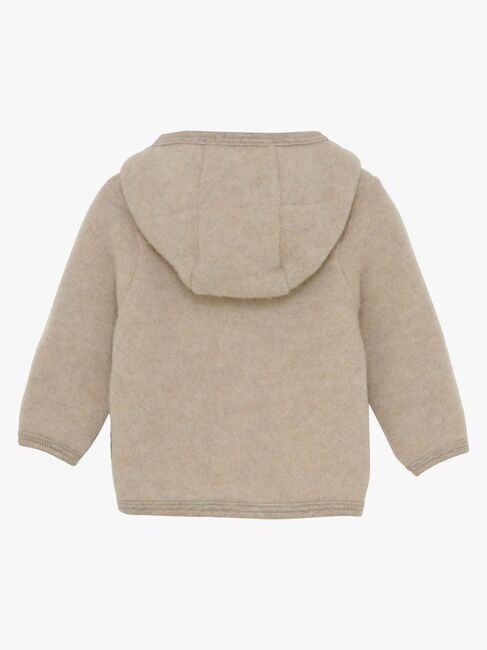 Huttelihut Ullfleecejacka Merinoull, Camel Melange