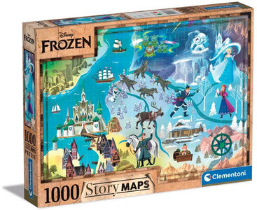 Clementoni Pussel Disney Frozen Karta 1000 Bitar