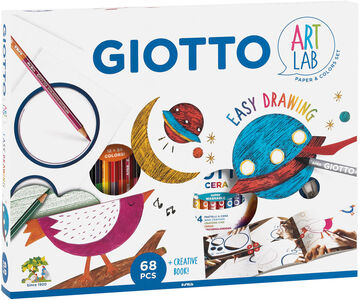 Giotto Art Lab Easy Drawing Målarbok