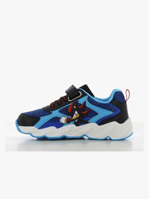 Sonic  Blinkande Sneakers, Black/Cobalt Blue