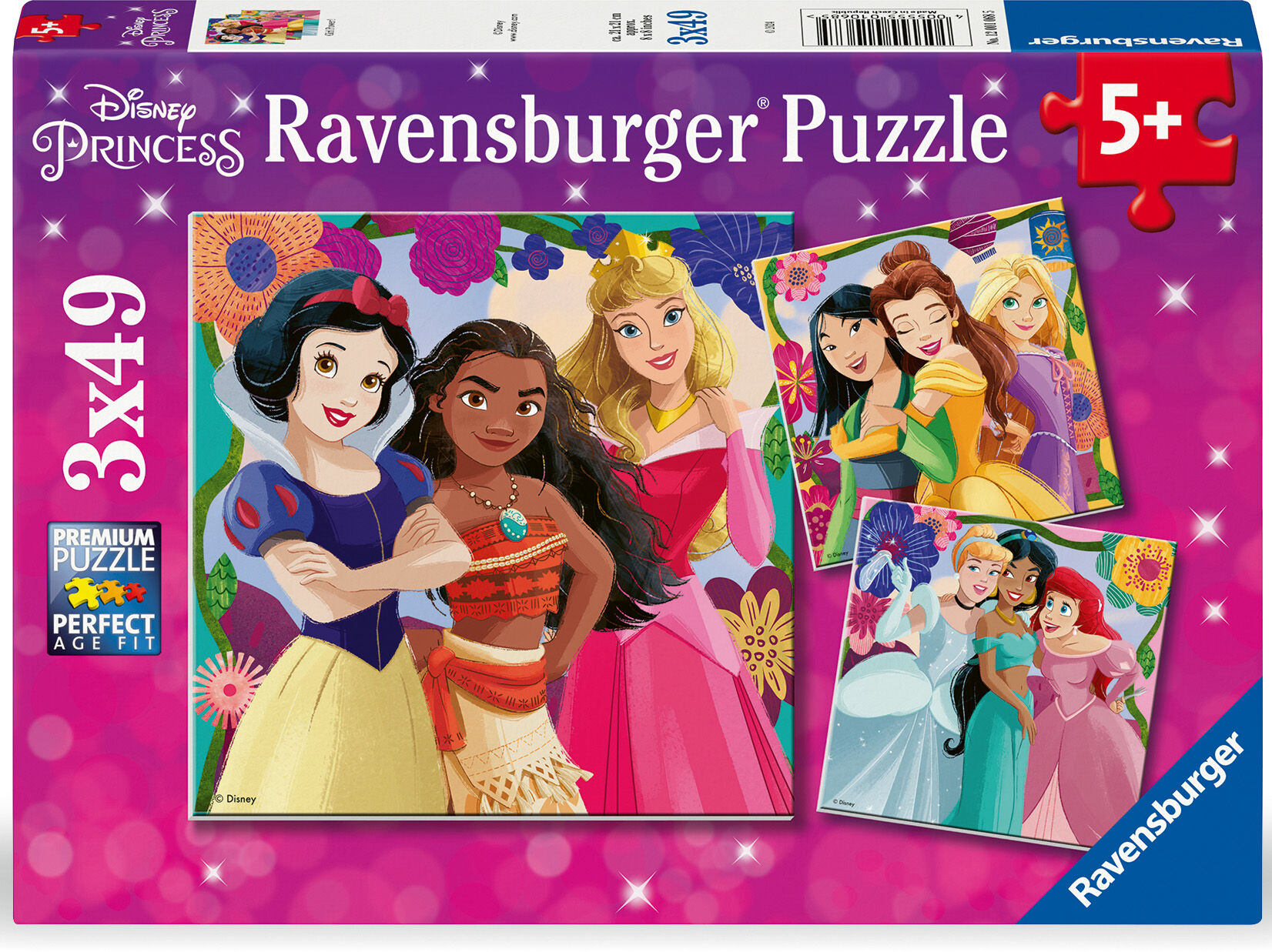 Ravensburger Disney Princess Pussel 3×49 Bitar