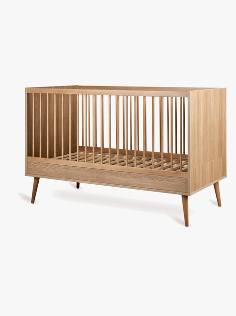 Quax FLOW Convertible Spjälsäng 70x140, Honey Ash