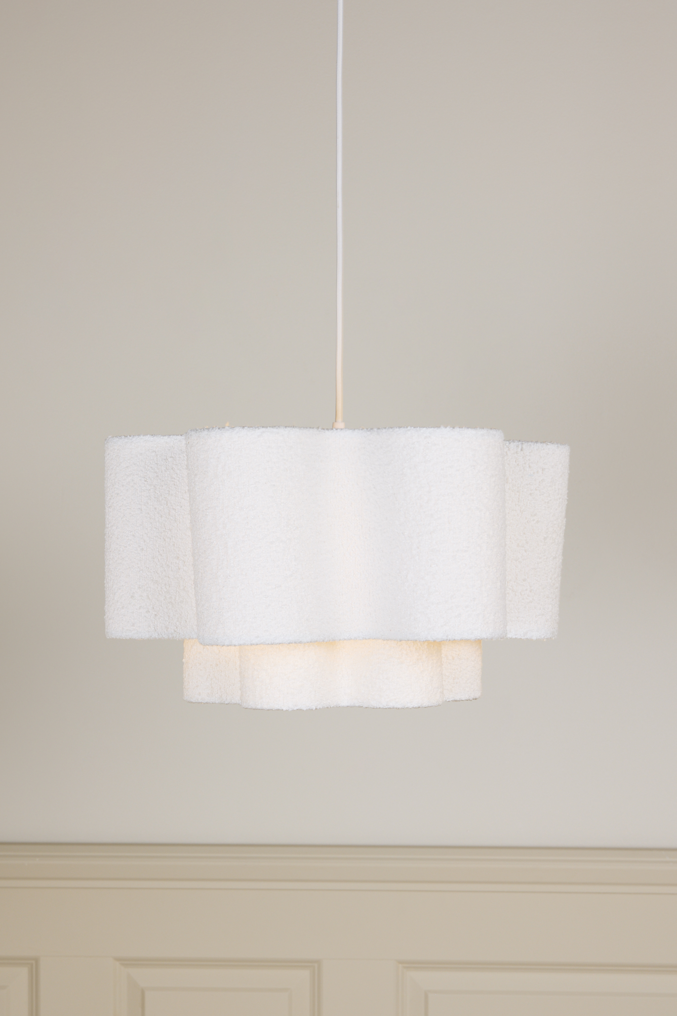 Alice &  Fox Bloom Lampsk&auml;rm, White Teddy