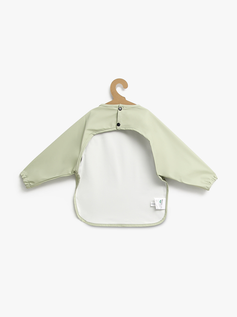 Beemoo CARE Bib  Långärmad Haklapp, Soft Green