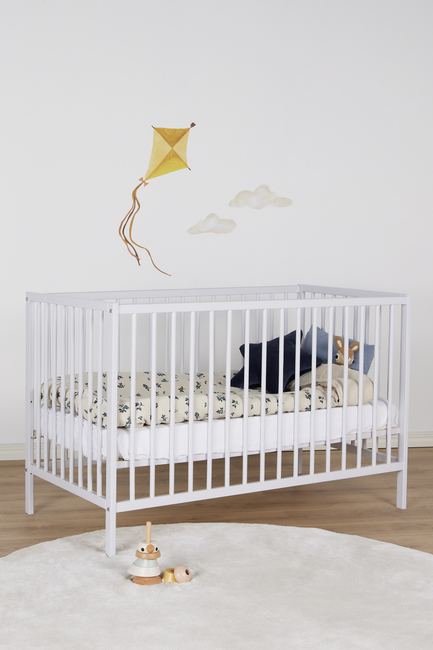 JLY HEAVEN Spjälsäng SIGNE 60x120, Ljusgrå