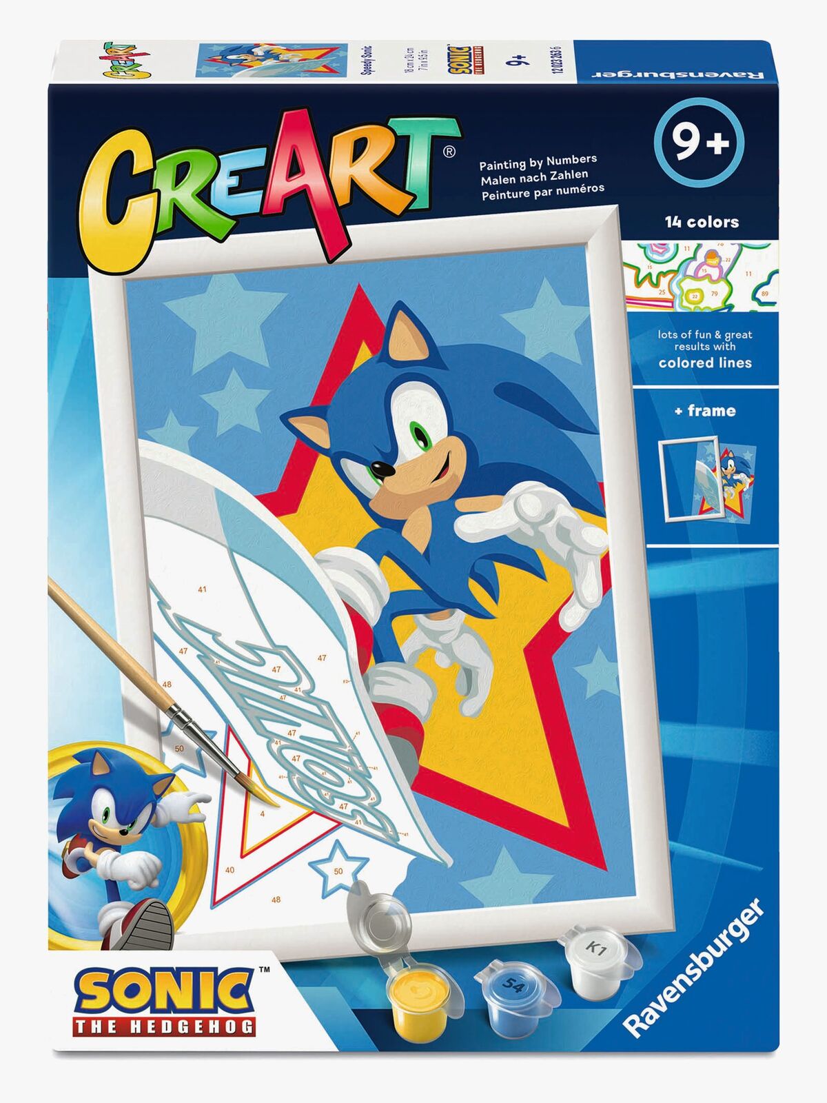 Ravensburger CreArt Målarset Speedy Sonic