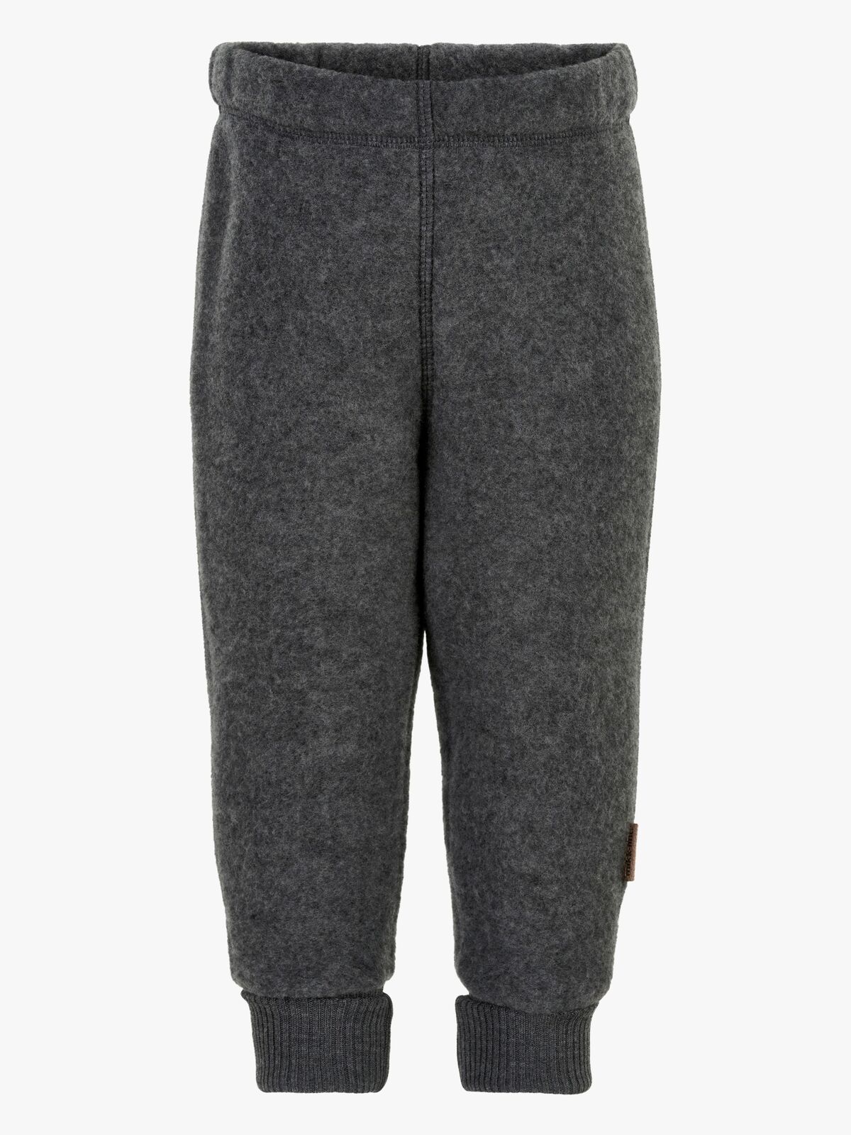 Mikk-Line Ullfleecebyxor Barn, Anthracite Melange