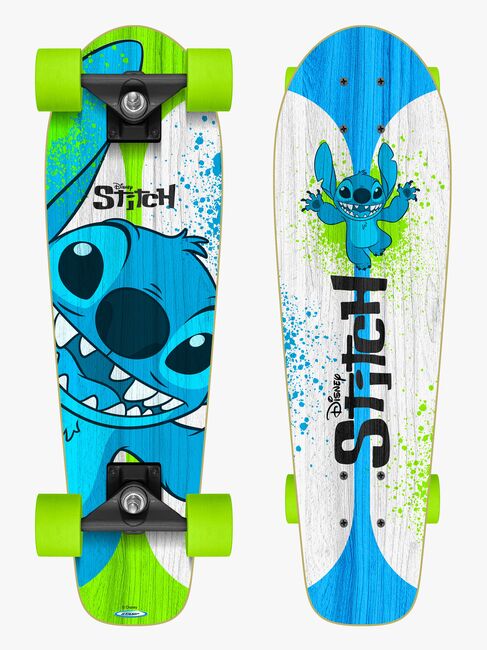 Stamp Stitch Crusier Skateboard, Blå/Vit