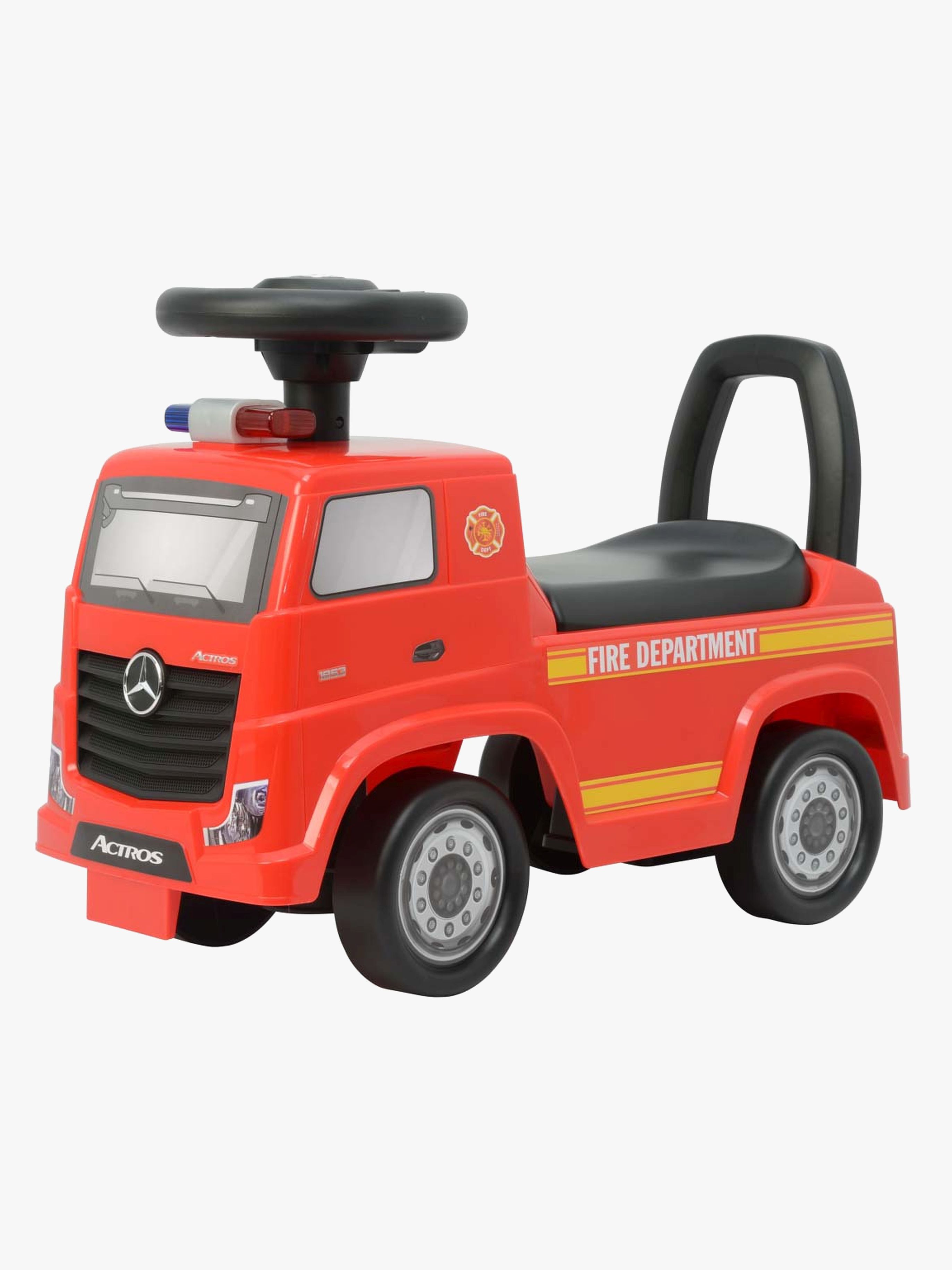 Milly Mally Mercedes-Benz Actros Ride on Brandbil, Röd
