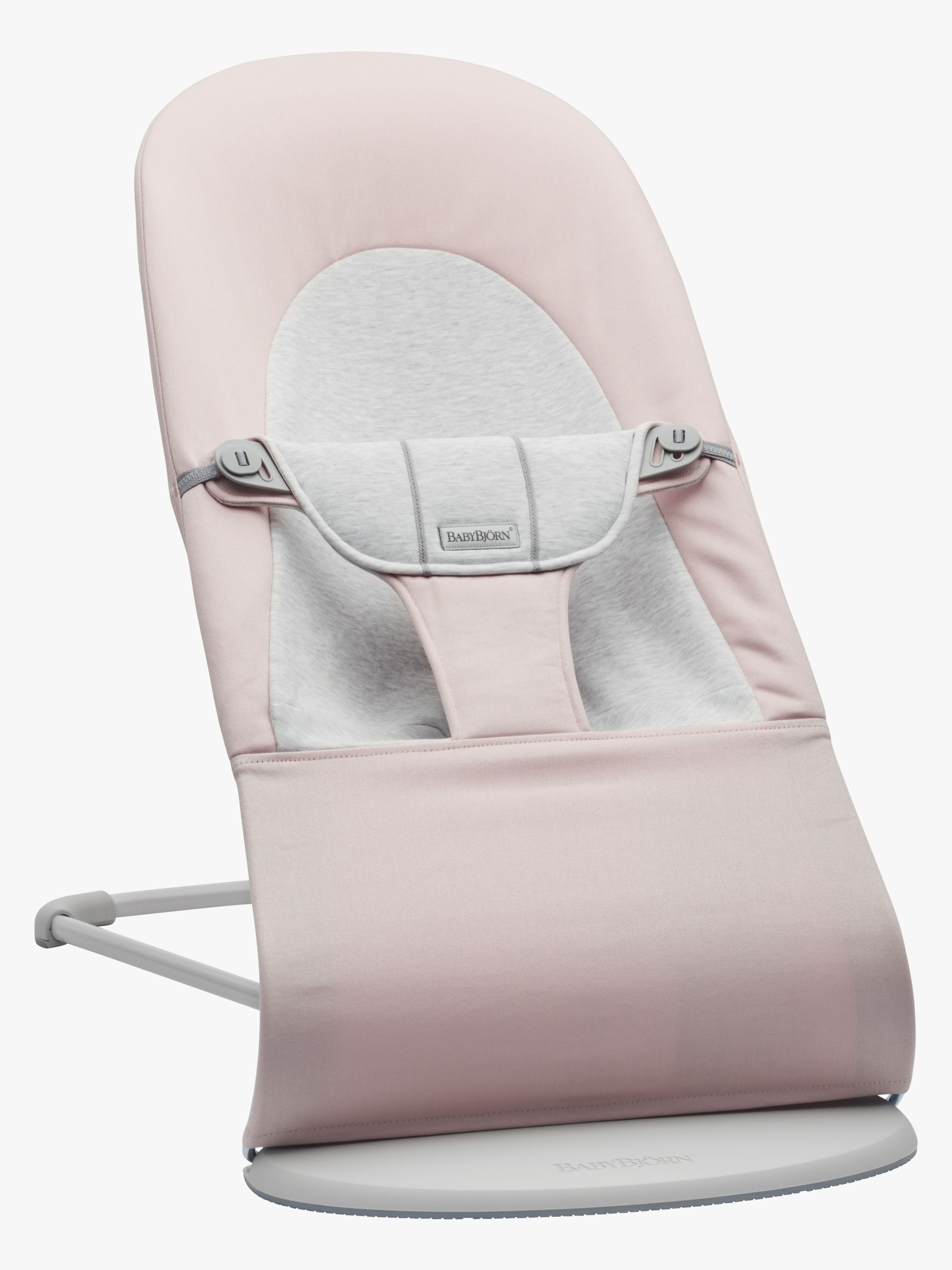 BabyBjörn Balance Soft Babysitter Vävd Jersey, Ljusrosa/Grå - Bäst i test