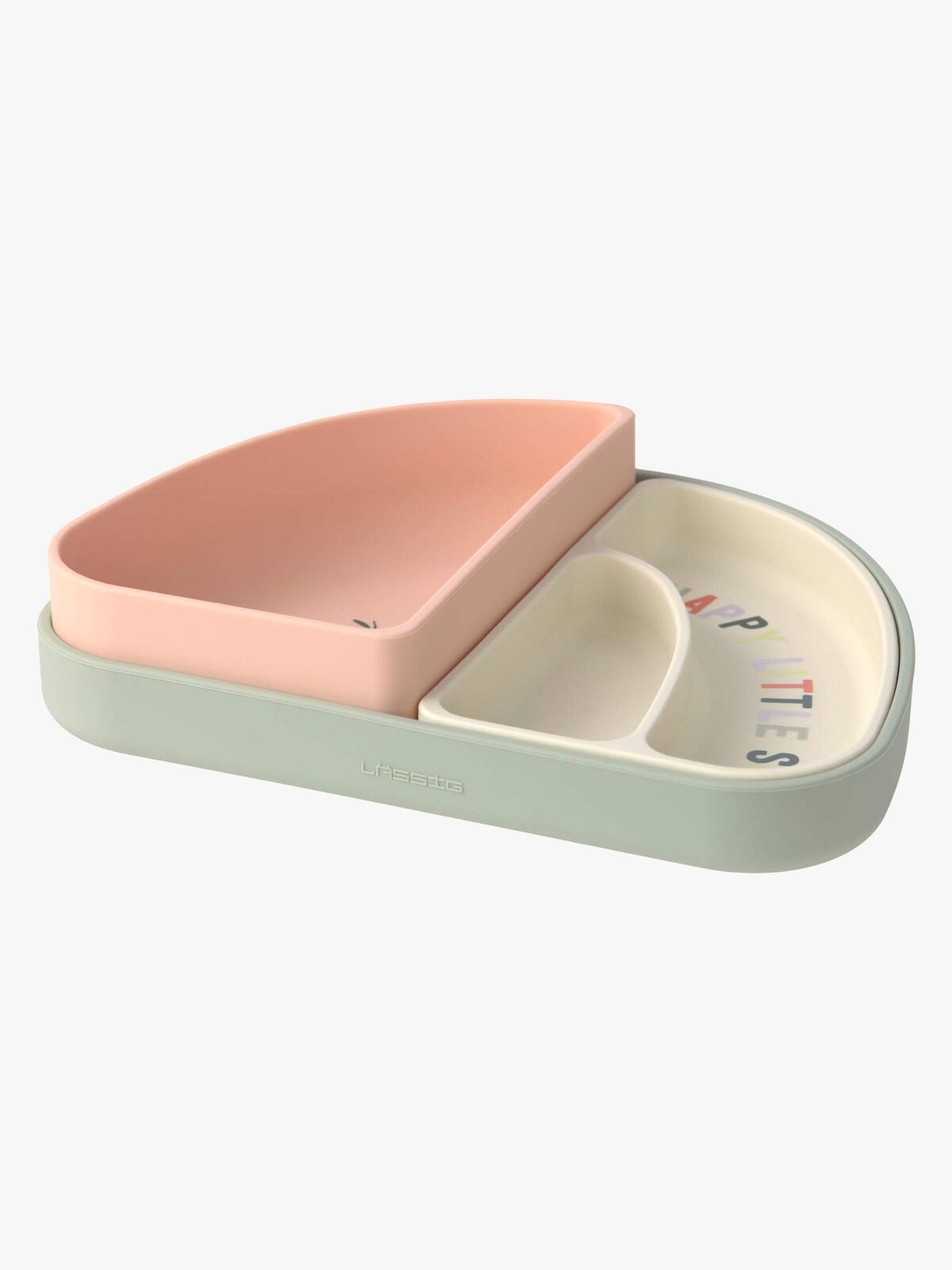 Lässig Tallrik Silikon 3-Pack, Happy Fruits Cherry