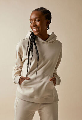 Boob BFF Boxy Hoodie, Putty